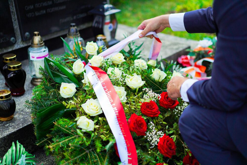 Instytut Pamięci Narodowej upamiętnił Polaków zamordowanych przez Niemców w Palmirach – 20 czerwca 2025. Fot. Mateusz Niegowski (IPN)