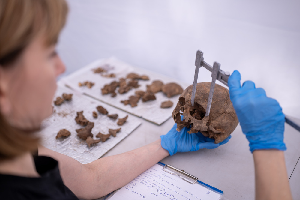 Prace poszukiwawcze ofiar Zbrodni Pomorskiej prowadzone przez pion śledczy IPN nad Jeziorem Borówno, czerwiec 2025, fot. Daniel Frymark