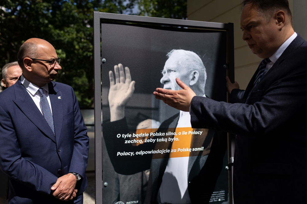 W Warszawie otworzyliśmy wystawę plenerową IPN „Stanisław Mierzwa” – 24 czerwca 2025. Fot. Sławek Kasper (IPN)