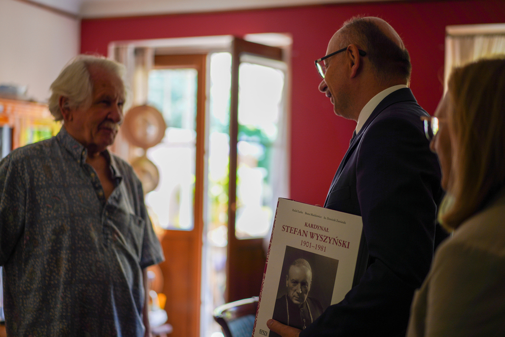 79. urodziny Wiesława Kęcika – działacza opozycji niepodległościowej w PRL – Warszawa, 1 lipca 2025. Fot. Mateusz Niegowski (IPN)