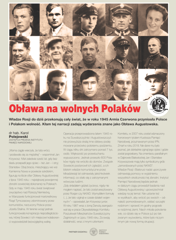 „Obława na wolnych Polaków” – dodatek specjalny Instytutu Pamięci Narodowej do „Gazety Polskiej”