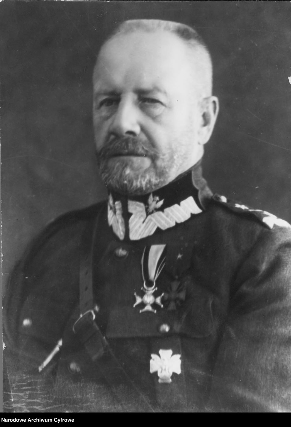 Generał dywizji Lucjan Żeligowski. Fotografia portretowa. Fot. NAC