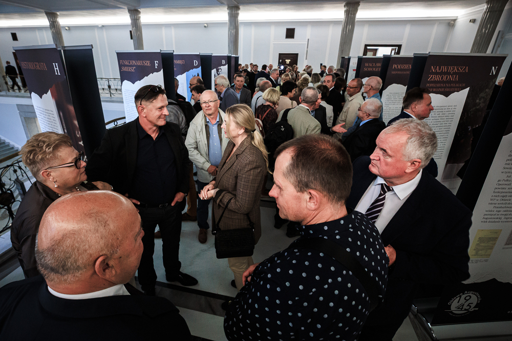 W Sejmie zaprezentowaliśmy wystawę IPN „I nigdy nie wrócili do domu. Alfabet Obławy Augustowskiej” – Warszawa, 9 lipca 2025. Fot. Sławek Kasper (IPN)