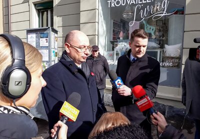 Odsłonięcie tablicy upamiętniającej polskich dyplomatów Juliusza Kühla i Konstantego Rokickiego – Berno (Szwajcaria), 12 lutego 2018