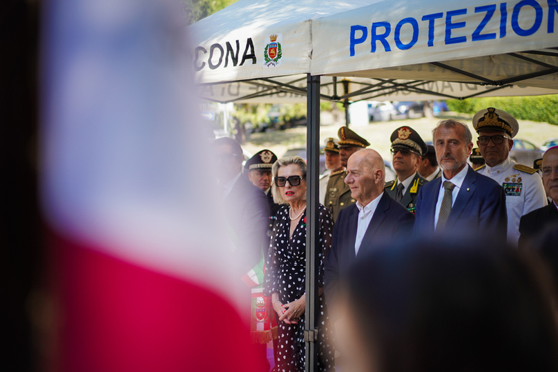 Uroczystości przy Porta di Santo Stefano – Ankona, 18 lipca 2025. Fot. Mateusz Niegowski (IPN)