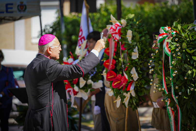 Uroczystości przy Porta di Santo Stefano – Ankona, 18 lipca 2025. Fot. Mateusz Niegowski (IPN)