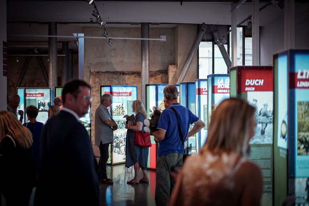 Otwarcie wystawy „Szlaki Nadziei. Odyseja Wolności” w Ankonie – 18 lipca 2025. Fot. Mateusz Niegowski (IPN)