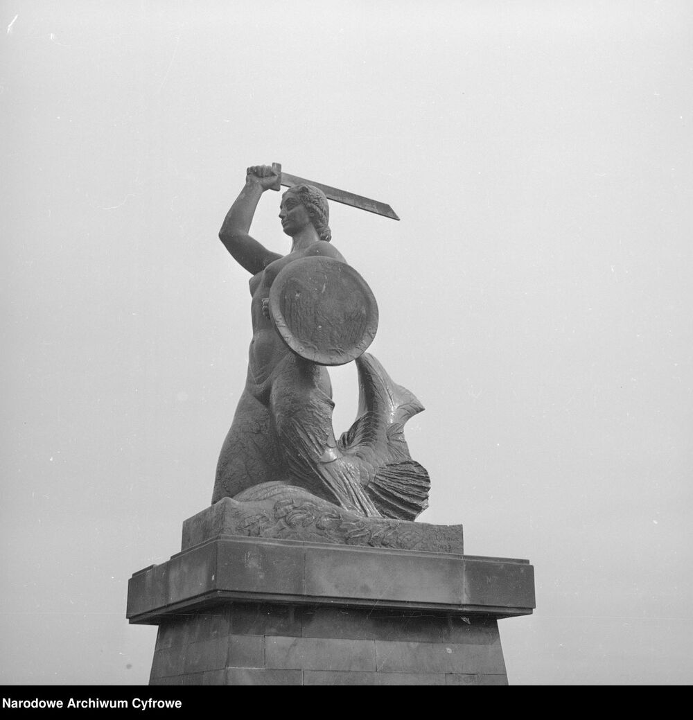 Pomnik Syreny w Warszawie. Fot. NAC