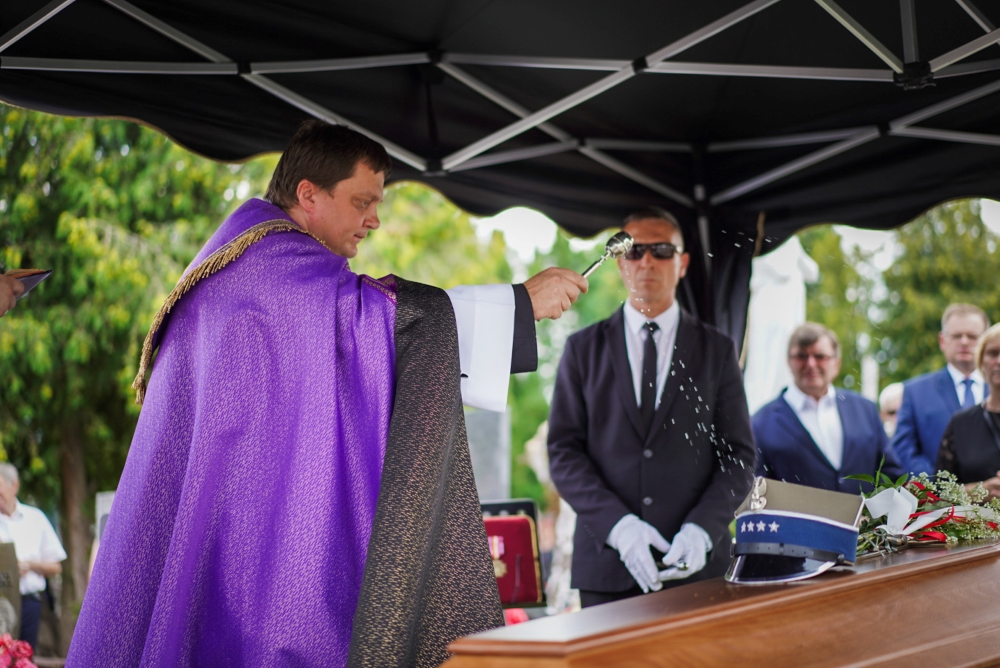 Ostatnie pożegnanie Stanisława Witkowskiego ps. Wicher – Żołnierza Niezłomnego – Ignaców 26.07.2025 r. Fot. Mateusz Niegowski (IPN)