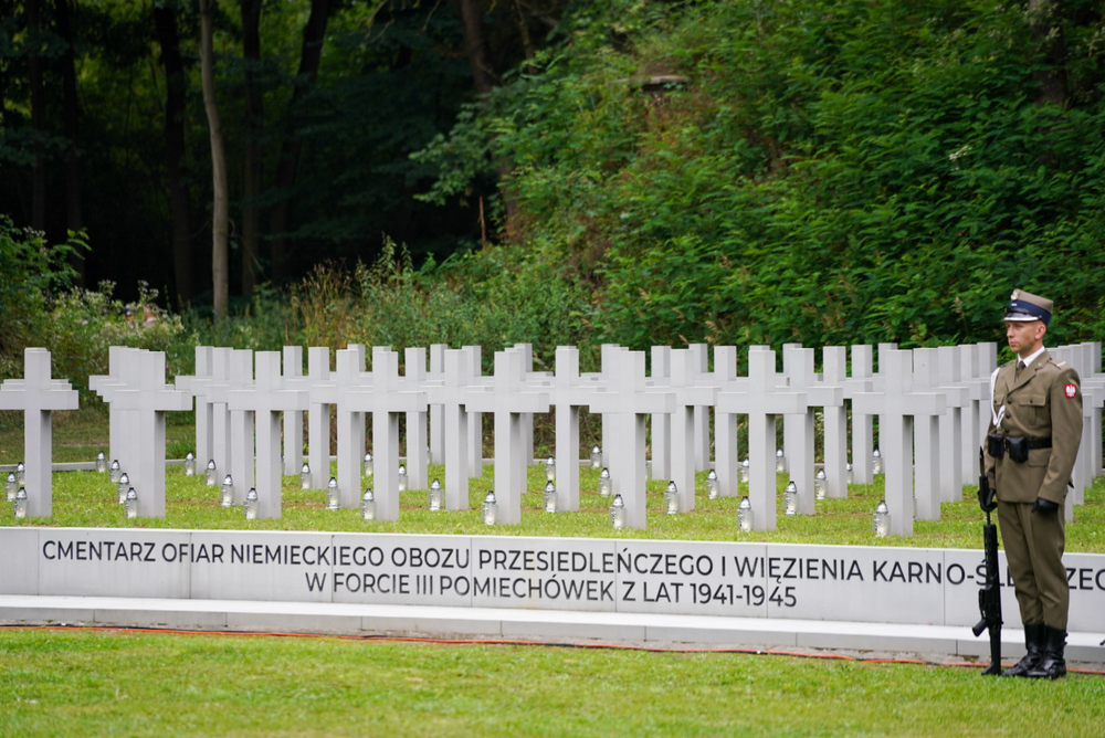 Uroczystość upamiętniająca polskie ofiary niemieckich zbrodni w Pomiechówku – 27 lipca 2025. Fot. Mateusz Niegowski (IPN)