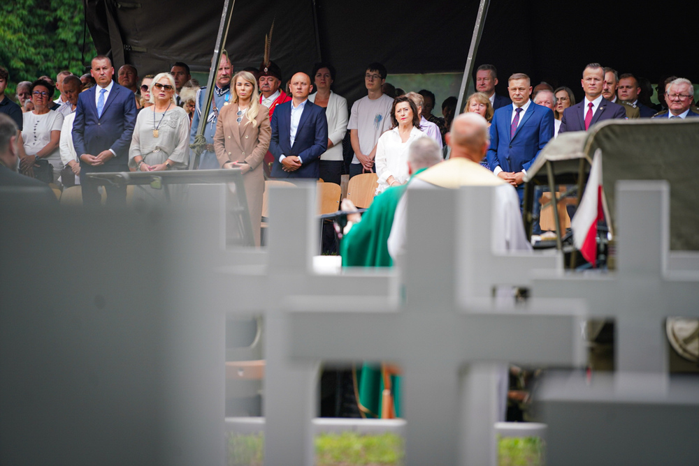 Uroczystość upamiętniająca polskie ofiary niemieckich zbrodni w Pomiechówku – 27 lipca 2025. Fot. Mateusz Niegowski (IPN)