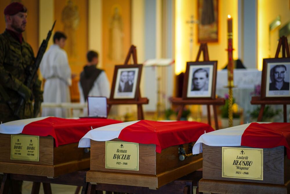 Uroczystości pogrzebowe żołnierzy niezłomnych – Górki Wielkie, 29 lipca 2025. Fot. Mateusz Niegowski (IPN)