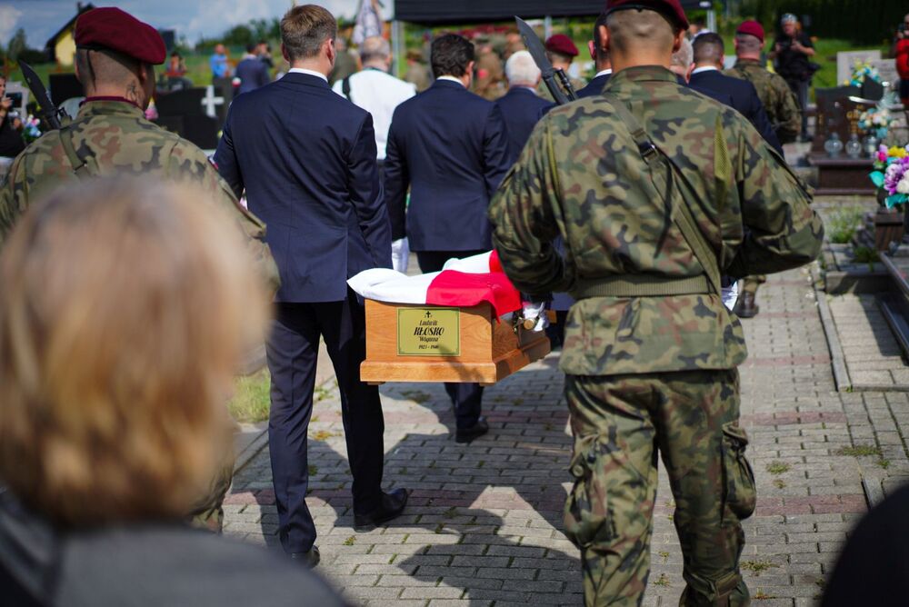 Uroczystości pogrzebowe żołnierzy niezłomnych – Górki Wielkie, 29 lipca 2025. Fot. Mateusz Niegowski (IPN)
