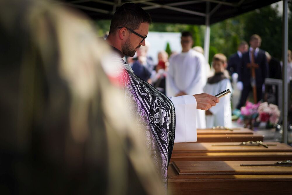 Uroczystości pogrzebowe żołnierzy niezłomnych – Górki Wielkie, 29 lipca 2025. Fot. Mateusz Niegowski (IPN)