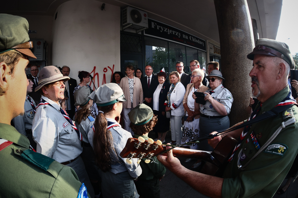Uroczystości w 81. rocznicę zdobycia przez żołnierzy batalionu „Chrobry” posterunku żandarmerii niemieckiej Nordwache. Warszawa, 3 sierpnia 2025 r. Fot. Sławek Kasper (IPN)