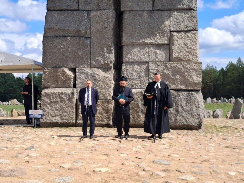 Uroczystości w związku z 82. rocznicą buntu więźniów obozu śmierci w Treblince – 4 sierpnia 2025. Fot. Blanka Kamińska-Pienkos (IPN)