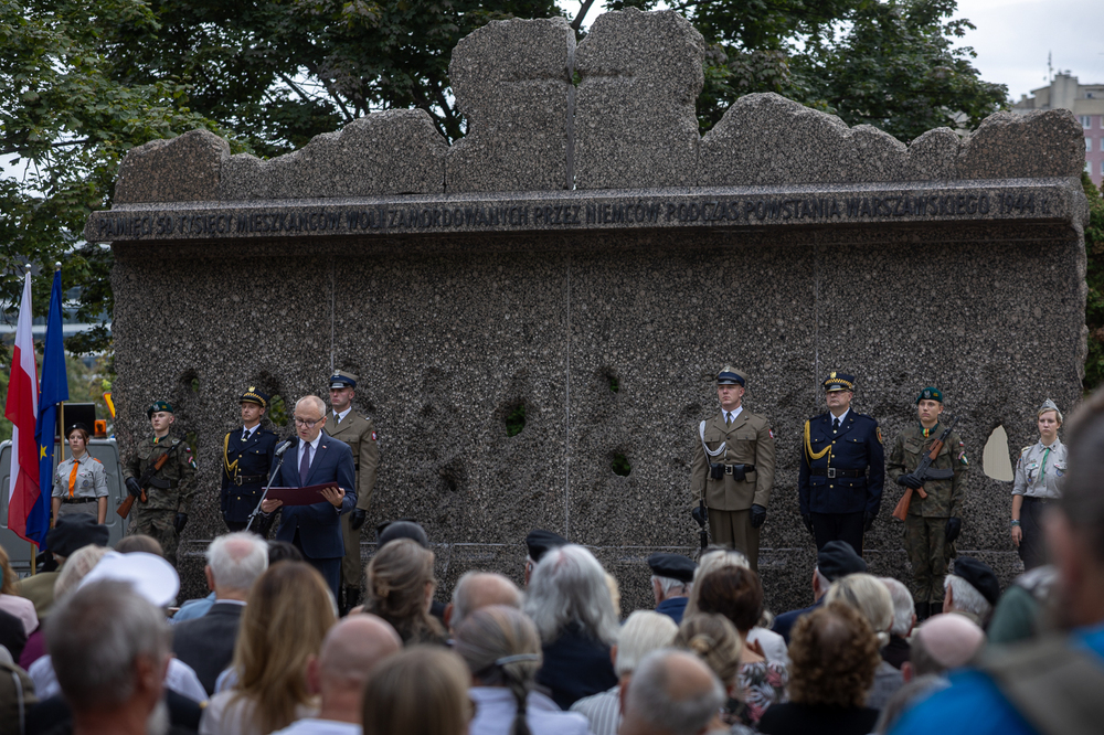 Upamiętniliśmy mieszkańców Warszawy – ofiary niemieckiej rzezi Woli – 5 sierpnia 2025. Fot. Sławek Kasper (IPN)