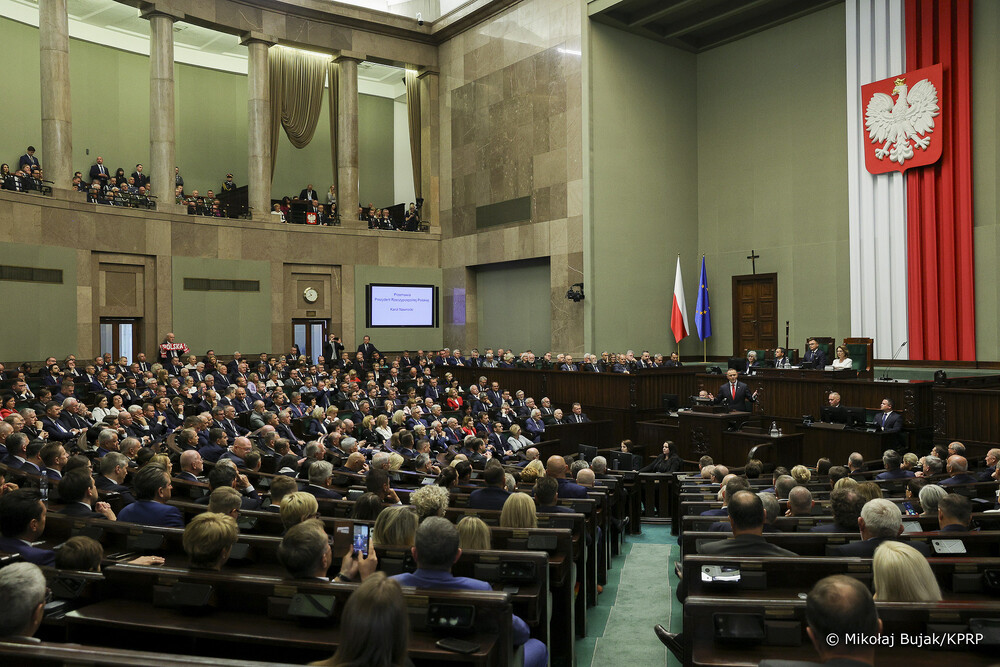 Zaprzysiężenie prezesa IPN dr. Karola Nawrockiego na Prezydenta RP – Warszawa, 6 sierpnia 2025. Fot. Mikołaj Bujak (KPRP)