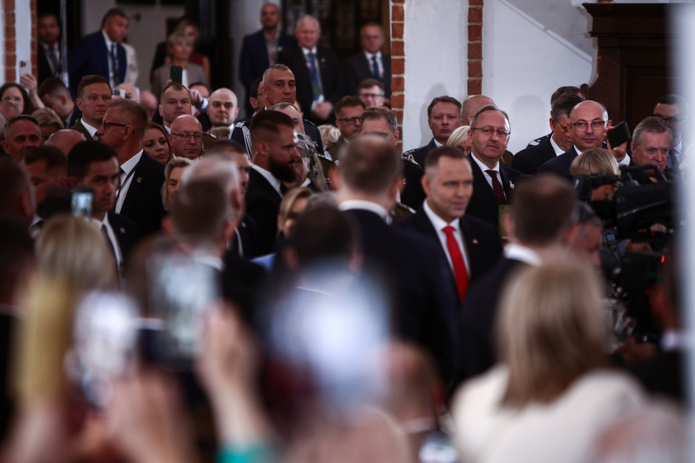 Msza Święta w intencji Ojczyzny i Prezydenta RP w Bazylice Archikatedralnej św. Jana Chrzciciela w Warszawie, po zaprzysiężeniu Karola Nawrockiego na urząd Prezydenta RP – 6 sierpnia 2025. Fot. Sławek Kasper (IPN)