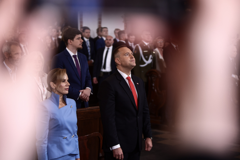 Msza Święta w intencji Ojczyzny i Prezydenta RP w Bazylice Archikatedralnej św. Jana Chrzciciela w Warszawie, po zaprzysiężeniu Karola Nawrockiego na urząd Prezydenta RP – 6 sierpnia 2025. Fot. Sławek Kasper (IPN)