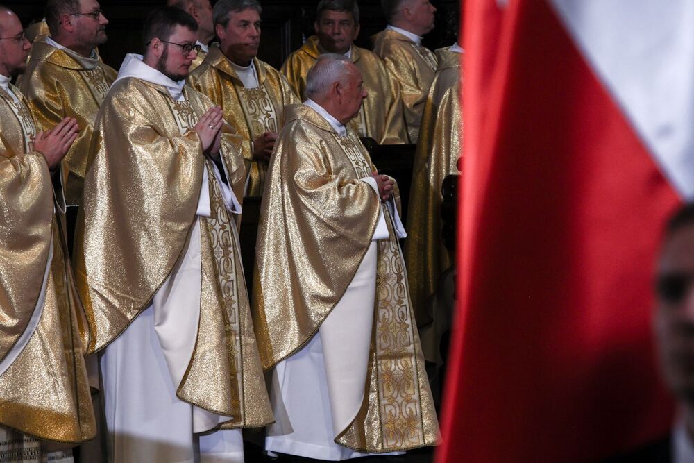 Msza Święta w intencji Ojczyzny i Prezydenta RP w Bazylice Archikatedralnej św. Jana Chrzciciela w Warszawie, po zaprzysiężeniu Karola Nawrockiego na urząd Prezydenta RP – 6 sierpnia 2025. Fot. Sławek Kasper (IPN)