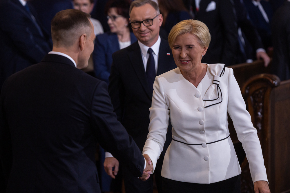 Msza Święta w intencji Ojczyzny i Prezydenta RP w Bazylice Archikatedralnej św. Jana Chrzciciela w Warszawie, po zaprzysiężeniu Karola Nawrockiego na urząd Prezydenta RP – 6 sierpnia 2025. Fot. Sławek Kasper (IPN)