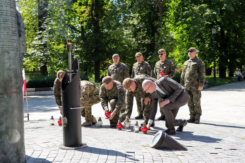 60. Marsz Szlakiem Pierwszej Kompanii Kadrowej – Kielce, 12 sierpnia 2025. Fot. Michał Zawisza (IPN)