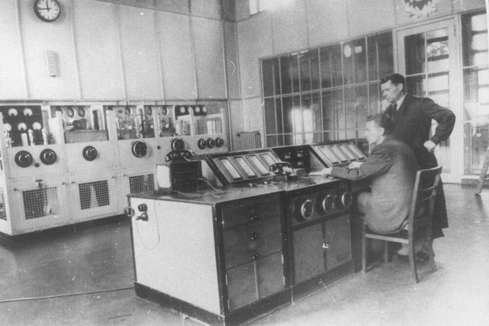 Sala nadajnika. Miejsce prowokacji gliwickiej. Fot. Domena publiczna