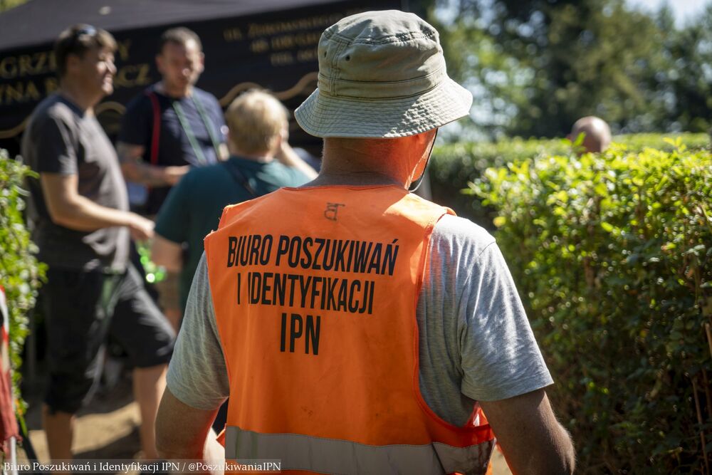 Wspólne prace poszukiwawczo-ekshumacyjne IPN i Ministerstwa Obrony Republiki Czeskiej w Głubczycach – 18-21 sierpnia 2025. Fot. Krzysztof Mikołajczyk (BPiI IPN)