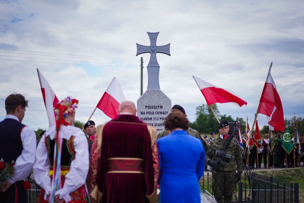 Obchody 105. rocznicy zwycięstwa polskich ułanów nad bolszewikami – Skrzeszew, 23 sierpnia 2025. Fot. Mateusz Niegowski (IPN)