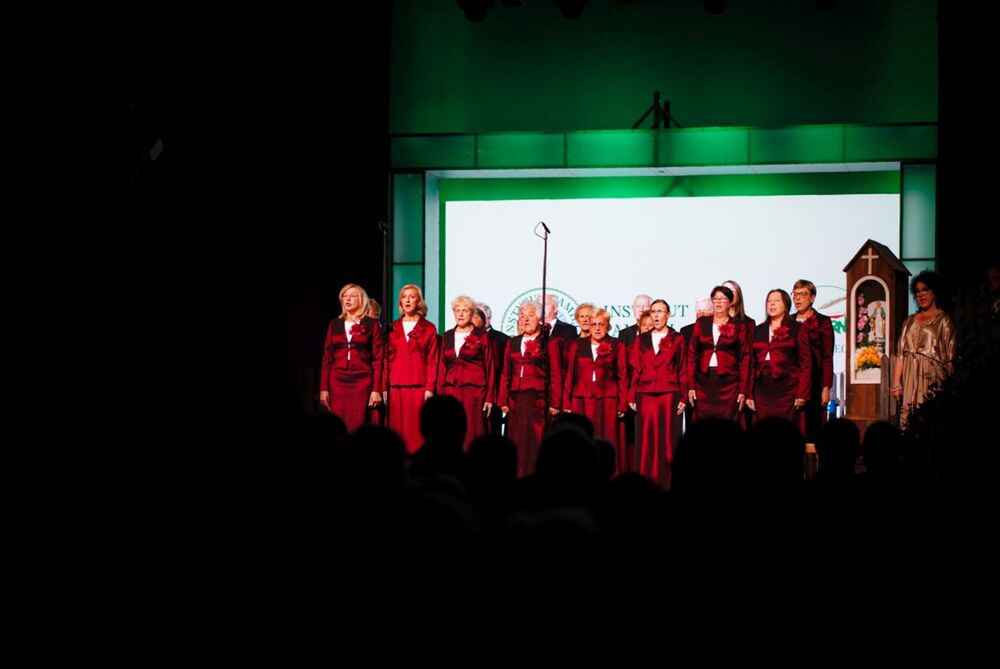 Spektakl IPN „Opór. Upór. Solidarność” podczas uroczystości rozpoczynających obchody 45. rocznicy powstania Rolniczej „Solidarności” – Siedlce, 24 sierpnia 2025. Fot. Mateusz Niegowski (IPN)
