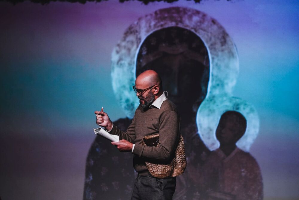 Spektakl IPN „Opór. Upór. Solidarność” podczas uroczystości rozpoczynających obchody 45. rocznicy powstania Rolniczej „Solidarności” – Siedlce, 24 sierpnia 2025. Fot. Mateusz Niegowski (IPN)