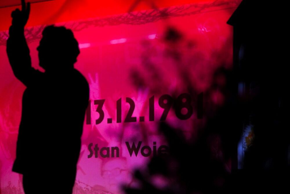 Spektakl IPN „Opór. Upór. Solidarność” podczas uroczystości rozpoczynających obchody 45. rocznicy powstania Rolniczej „Solidarności” – Siedlce, 24 sierpnia 2025. Fot. Mateusz Niegowski (IPN)