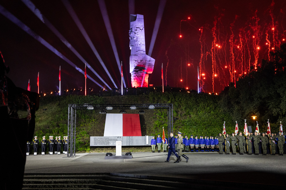 Uroczystości pod Pomnikiem Obrońców Wybrzeża na Westerplatte – 1 września 2025. Fot. Roman Jocher