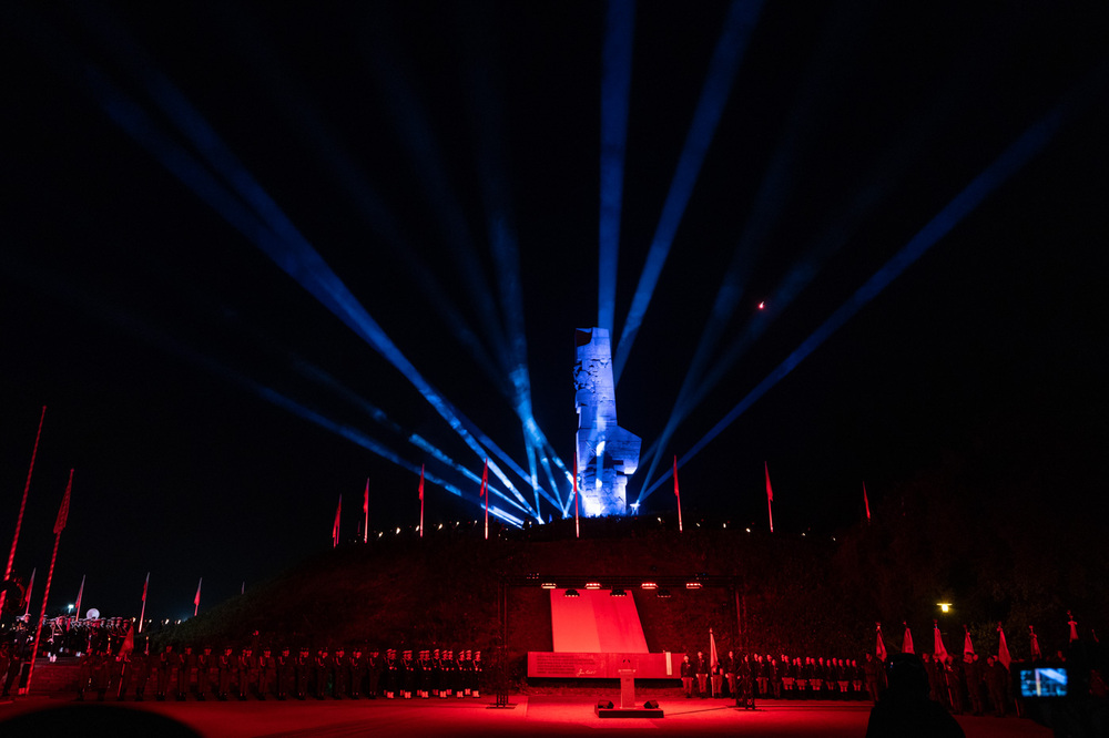 Uroczystości pod Pomnikiem Obrońców Wybrzeża na Westerplatte – 1 września 2025. Fot. Roman Jocher