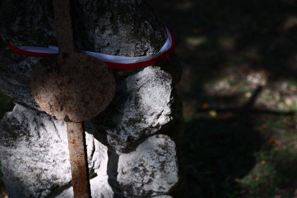 Pogrzeb ofiar Zbrodni Wołyńskiej – Puźniki (Ukraina), 6 września 2025. Fot. Sławek Kasper (IPN)