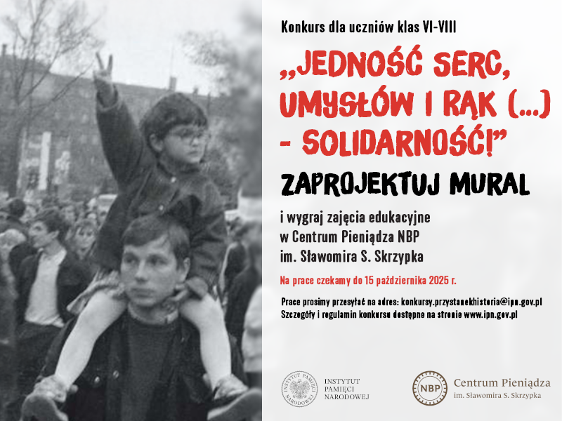 Ogólnopolski konkurs na projekt muralu „Jedność serc, umysłów i rąk (…) Solidarność!”