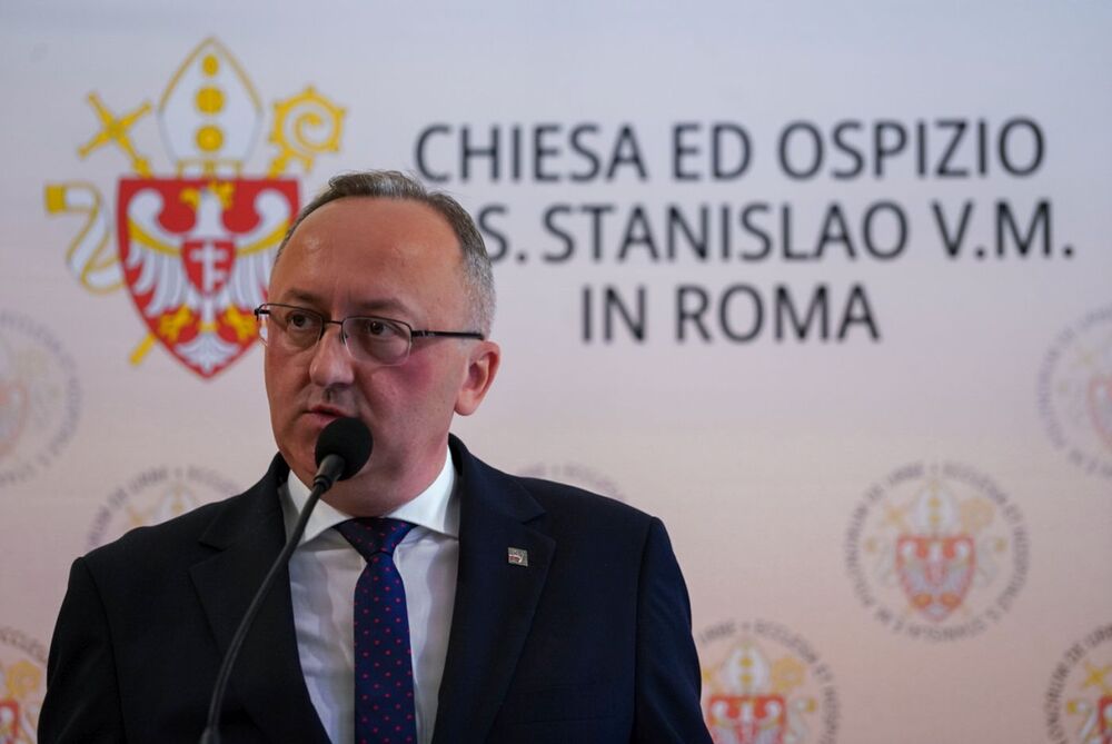 Zastępca prezesa IPN dr hab. Karol Polejowski  podczas 47. Sesji Stałej Konferencji Muzeów, Archiwów i Bibliotek Polskich na Zachodzie – Rzym, 9 września 2025. Fot. Mateusz Niegowski (IPN)