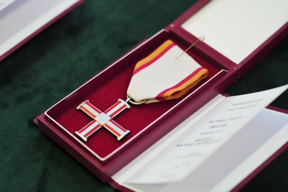 Uroczystość wręczenia Krzyży Wolności i Solidarności działaczom opozycji niepodległościowej z lat 1956–1989 – Lublin, 10 września 2025. Fot. Dominik Borek (IPN)