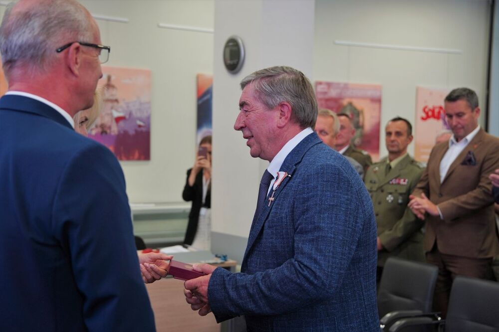 Uroczystość wręczenia Krzyży Wolności i Solidarności działaczom opozycji niepodległościowej z lat 1956–1989 – Lublin, 10 września 2025. Fot. Dominik Borek (IPN)