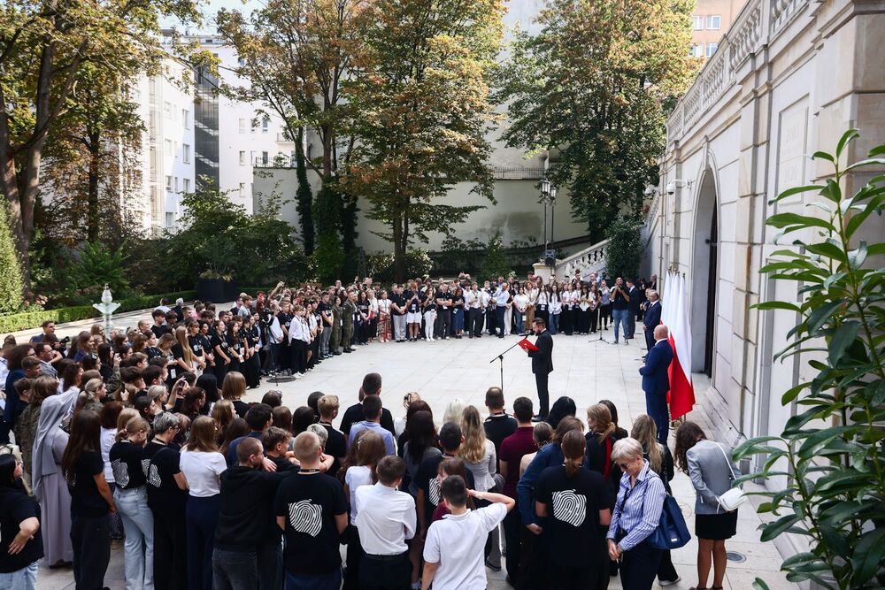 Laureaci konkursu „Silni Polską!” w Pałacu Prezydenckim – Warszawa, 10 września 2025. Fot. Sławek Kasper (IPN)