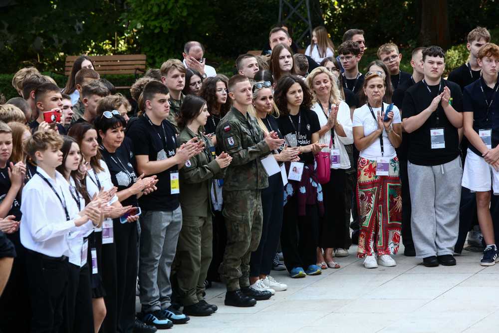 Laureaci konkursu „Silni Polską!” w Pałacu Prezydenckim – Warszawa, 10 września 2025. Fot. Sławek Kasper (IPN)