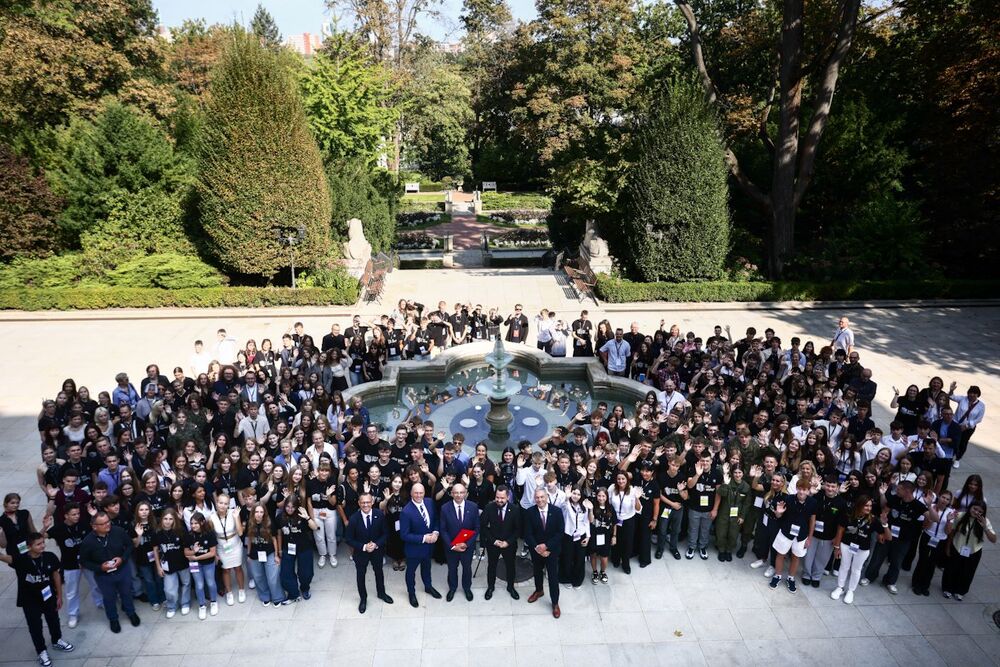 Laureaci konkursu „Silni Polską!” w Pałacu Prezydenckim – Warszawa, 10 września 2025. Fot. Sławek Kasper (IPN)