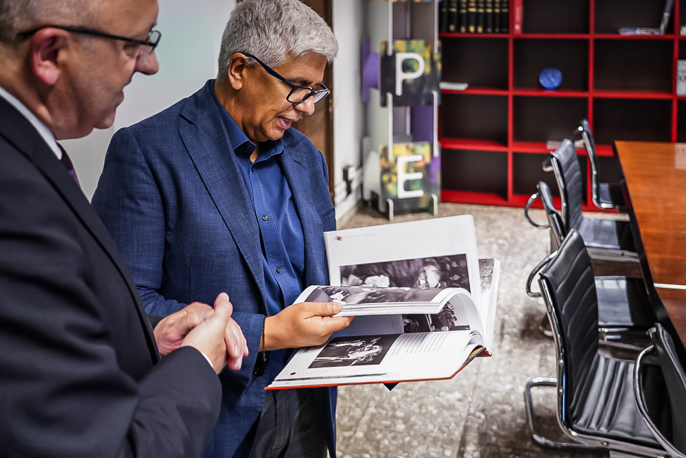 Delegacja IPN podczas spotkania w Radiu Watykańskim – 10 września 2025. Fot. Mateusz Niegowski (IPN)