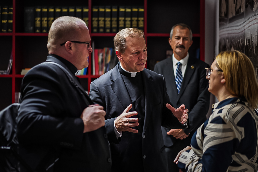 Delegacja IPN podczas spotkania w Radiu Watykańskim – 10 września 2025. Fot. Mateusz Niegowski (IPN)