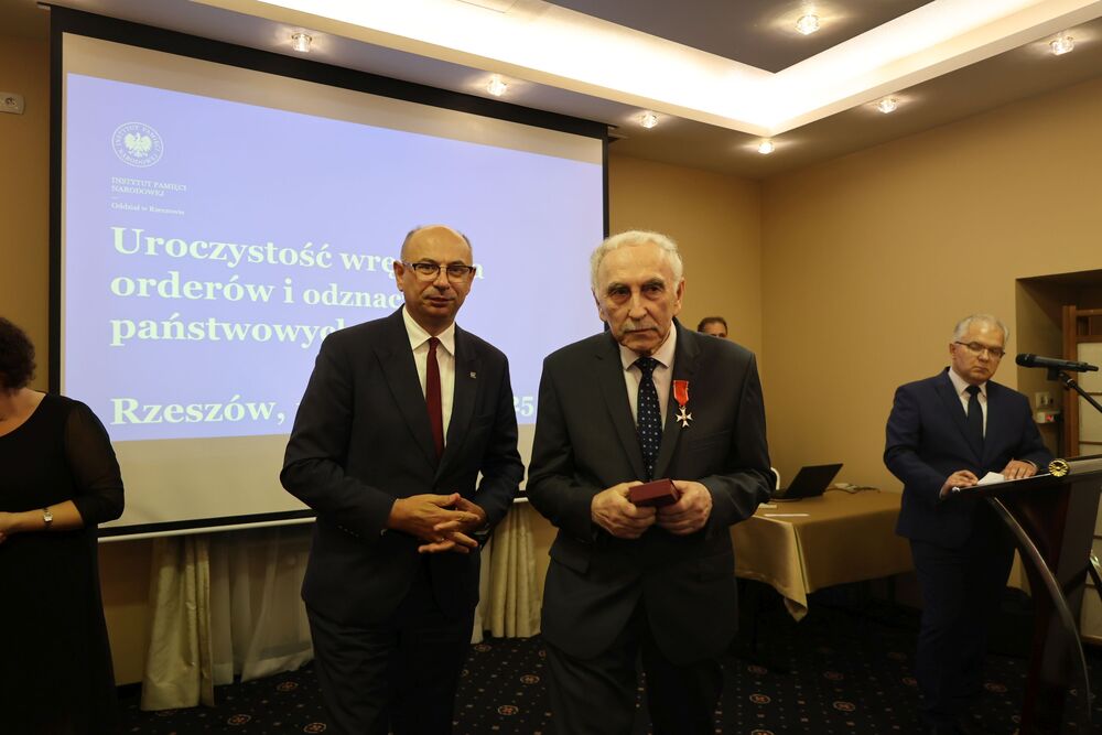 Uroczystość wręczenia Krzyży Wolności i Solidarności – Rzeszów, 11 września 2025. Fot. Katarzyna Gajda-Bator (IPN)