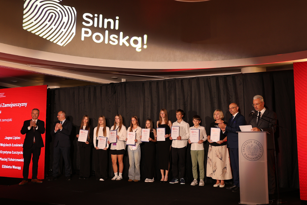 Finał pierwszej edycji ogólnopolskiego konkursu edukacyjnego „Silni Polską!”- Warszawa, 12 września 2025r. Fot. Łukasz Kustrzyński (IPN)