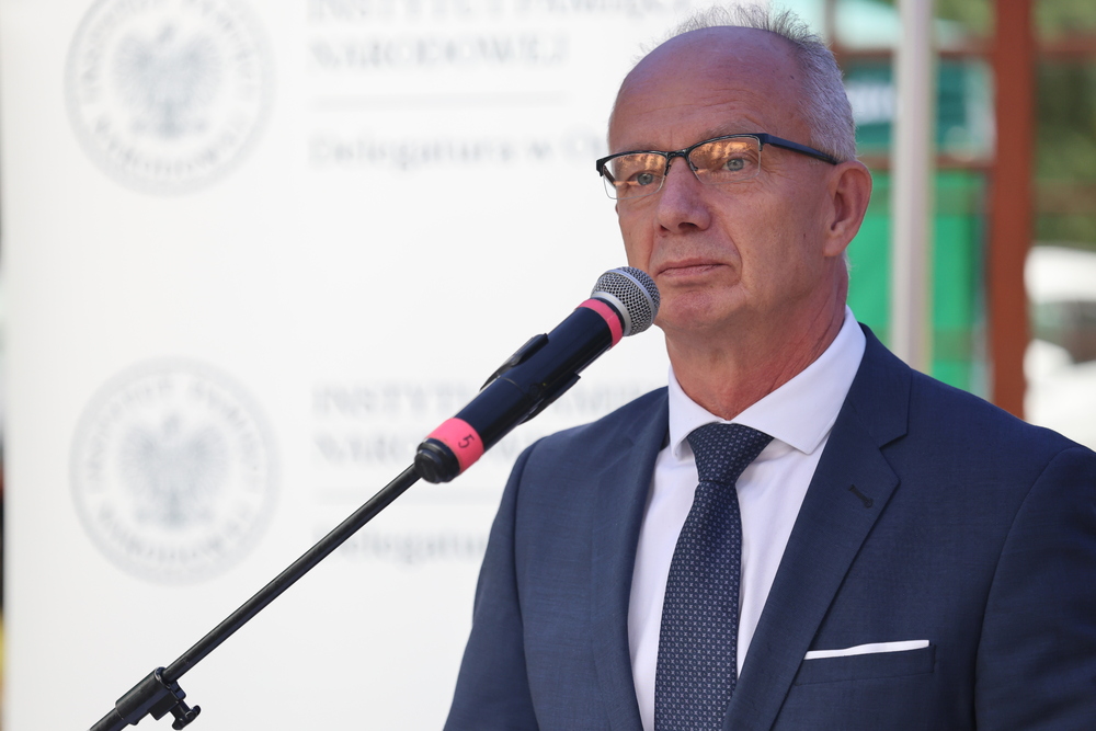 Uroczystości upamiętniające żołnierzy NSZ kpt. Henryka Flamego ps. Bartek. Fot Maciej Parysek (IPN)