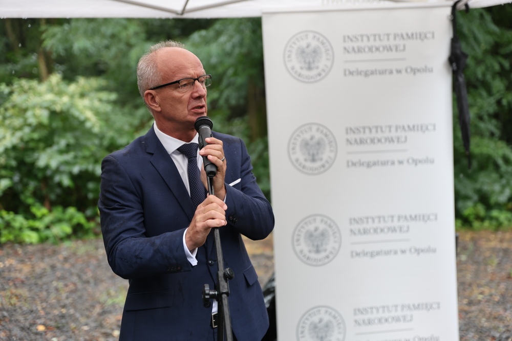 Uroczystości upamiętniające żołnierzy NSZ kpt. Henryka Flamego ps. Bartek. Fot Maciej Parysek (IPN)