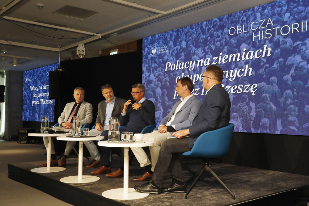 Spotkanie otwarte „Polacy na ziemiach okupowanych przez III Rzeszę” z cyklu „Oblicza historii” – Warszawa, 15 września 2025. Fot. Piotr Życieński (IPN)